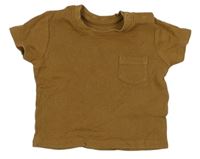 Béžové vzorované tričko s kapsou Primark