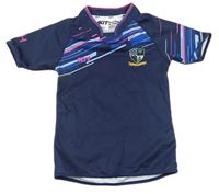 Tmavomodré sportovní tričko s pruhy - Ballymoney R.F.C.