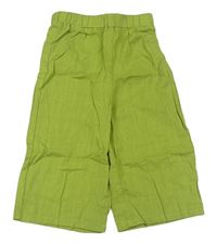 Zelené široké kalhoty Shein