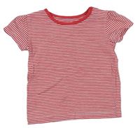 Růžovo-bílé pruhované tričko M&S