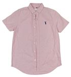 Růžová melírovaná košile s výšivkou Next
