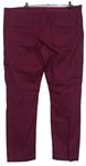 Pánské purpurové plátěné kalhoty s kapsami zn. Bonprix vel. 60
