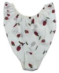 Dámské bílé květované pyžamové kalhotky Bhs 