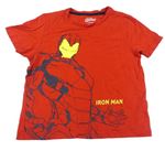 Červené tričko s Iron Manem Marvel