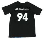 Černo-fialové sportovní tričko s logem -PlayStation zn. H&M