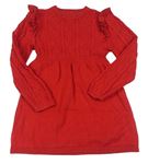 Červené pletené šaty Primark