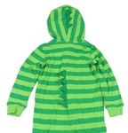 Zelená pruhovaná bavlněná kombinéza s Tomíkem a kapucí zn. bhs
