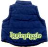 Outlet - Tmavomodrá šusťáková zateplená vesta s Igglepiggle 