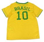 Žluto-zelený fotbalový dres zn. H&M