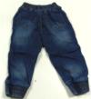 Modré cuff kalhoty z odlehčené rifloviny zn. Early Days 