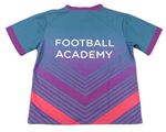 Modrozeleno-růžový fotbalový dres s nápisem 