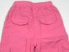 Růžové plátěné oteplené kalhoty s kapsami zn. TU