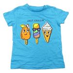 Světlemodré tričko se zmrzlinami Next