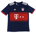 Tmavomodro-červený fotbalový funkční dres - FC Bayern München Adidas