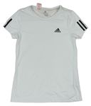 Bílé sportovní tričko s logem Adidas