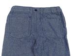 Modré vzorované plátěné kalhoty zn. Pep&Co