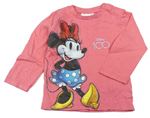 Lososové triko s Minnie Disney