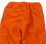 Oranžové šusťákové zateplené kalhoty s liškou zn. Ergee