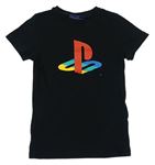 Černé tričko s logem - PlayStation