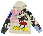 Světlebéžová mikina s Mickeym a kapucí H&M