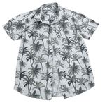 Bílá košile s šedými palmami Pep&Co