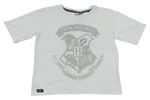 Bílé crop tričko s Harry Potterem