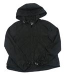 Černá šusťáková lehká bunda s kapucí New Look