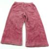 Růžové sametové kalhoty zn. Tiny Ted 