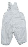 Bílé plátěné podšité laclové kalhoty zn. H&M