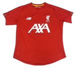 Červené sportovní fotbalové tričko s FC Liverpool New Balance