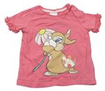 Růžové tričko s králíkem Disney