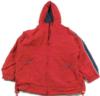 Červeno-modrá šusťáková jarní bunda s kapucí zn. GAP 