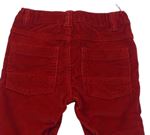Červené manšestrové kalhoty zn. C&A