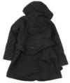 Černý zimní kabát s kapucí zn. CQ