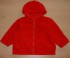 Červená oteplená bundička s kapucí zn. Marks&Spencer