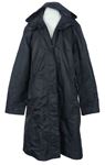Dámský černý šusťákový jarní kabát s kapucí Blue Motion 