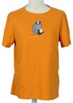 Pánské oranžové tričko s obrázkem Craghoppers 