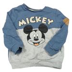 Modro-šedá mikina s Mickeym George