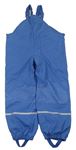 Modré nepromokavé zateplené laclové kalhoty Lupilu