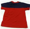 Červeno-tmavomodré tričko s lodičkou 
