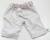 Bílé plátěné 7/8 kalhoty s páskem zn.Early Days