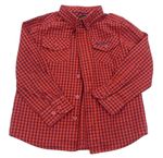 Červeno-vínová kostkovaná košile Ben Sherman