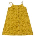 Hořčicové květované šaty Primark