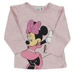 Světlerůžové triko s Minnie Disney