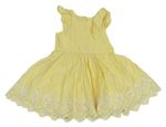 Žluté šaty s madeirou 