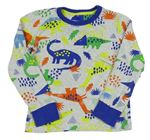 Šedé pyžamové triko s dinosaury Mothercare