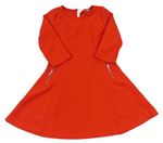 Červené žebrované šaty Matalan