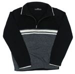 Černo-šedý svetr s proužky Matalan