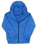 Modrá šusťáková nepromokavá bunda s kapucí Tchibo
