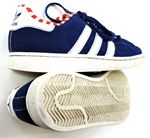 Dámské modro-bílé botasky zn. Adidas Superstar vel. 39